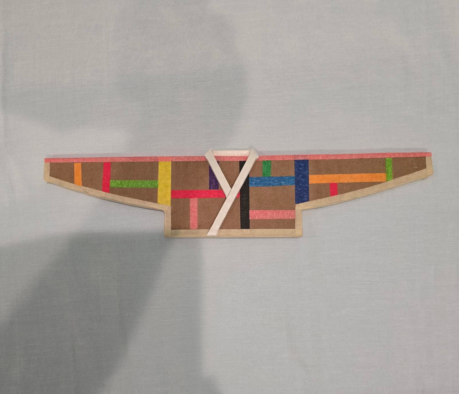 Colorful modular installation work by Hyungjoo Kim arranged horizontally.